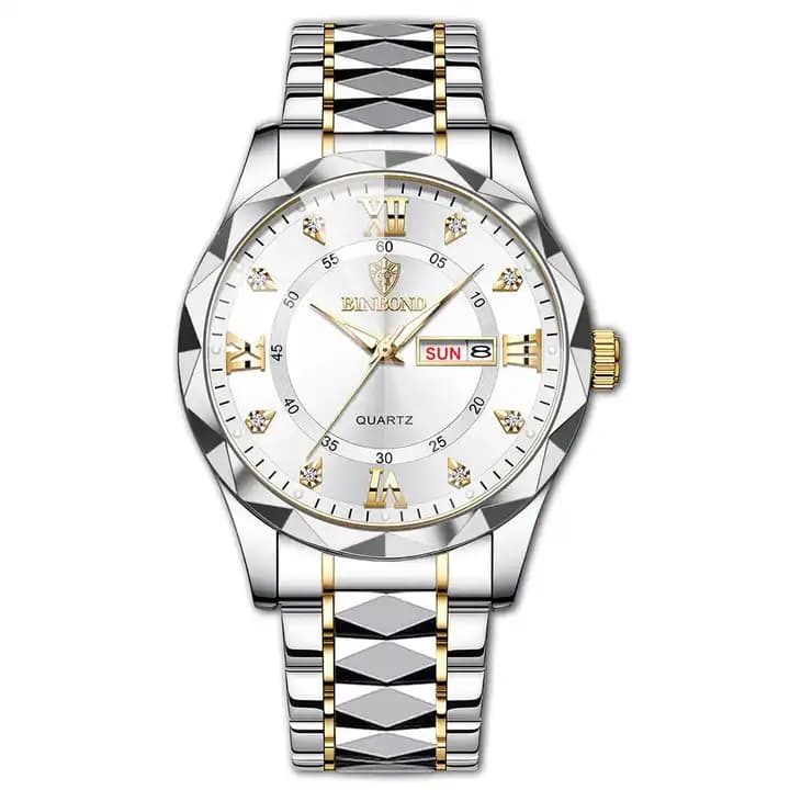 Bindbond Watch Luxury Mans - White  