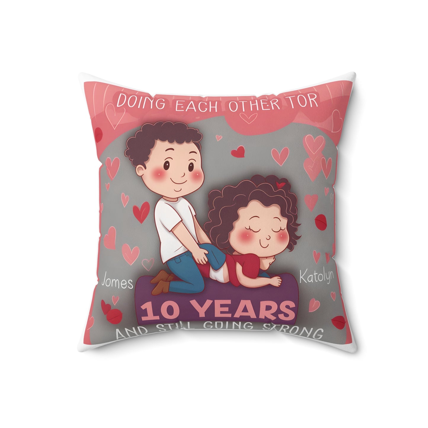 Personalized Naughty Couple Pillow – Funny & Dirty Bedroom Gift for Him & Her