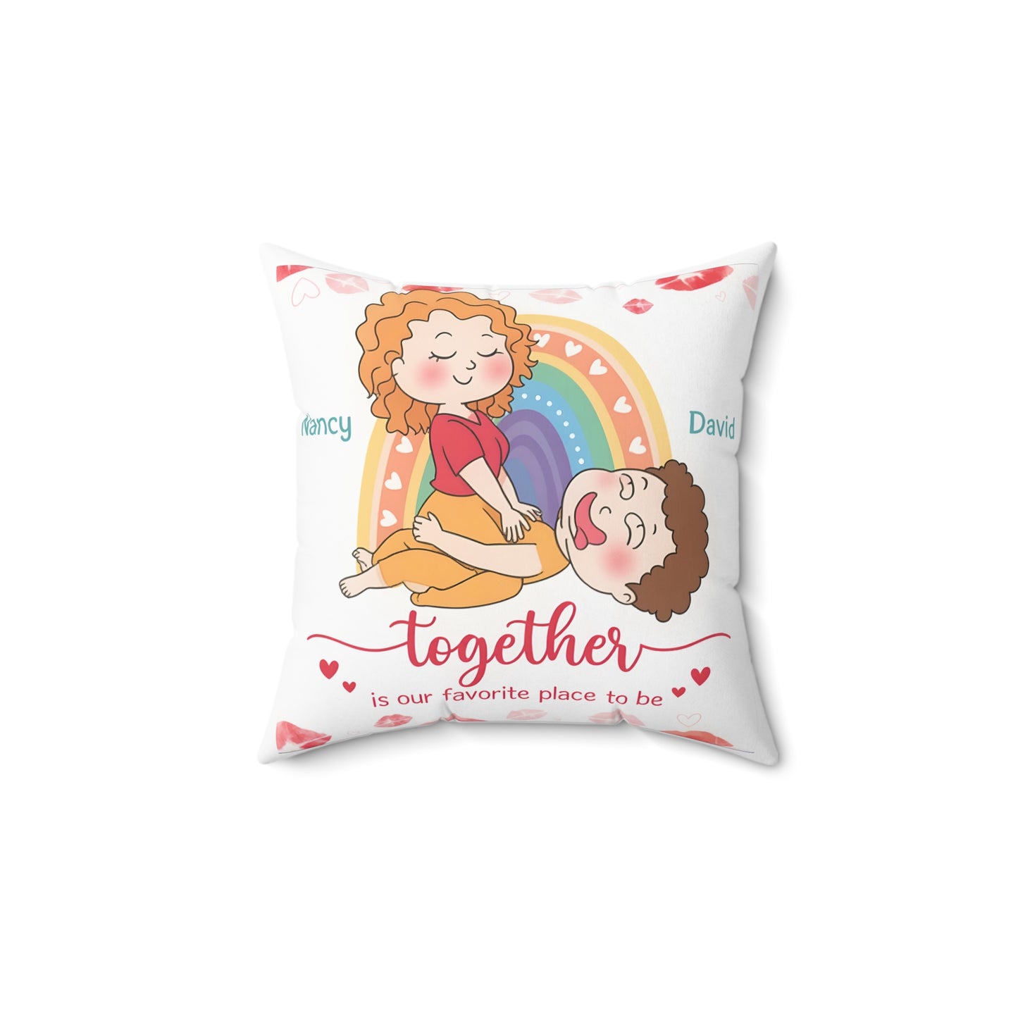 Funny Naughty Couple Pillow – Personalized Dirty Gift for Him & Her