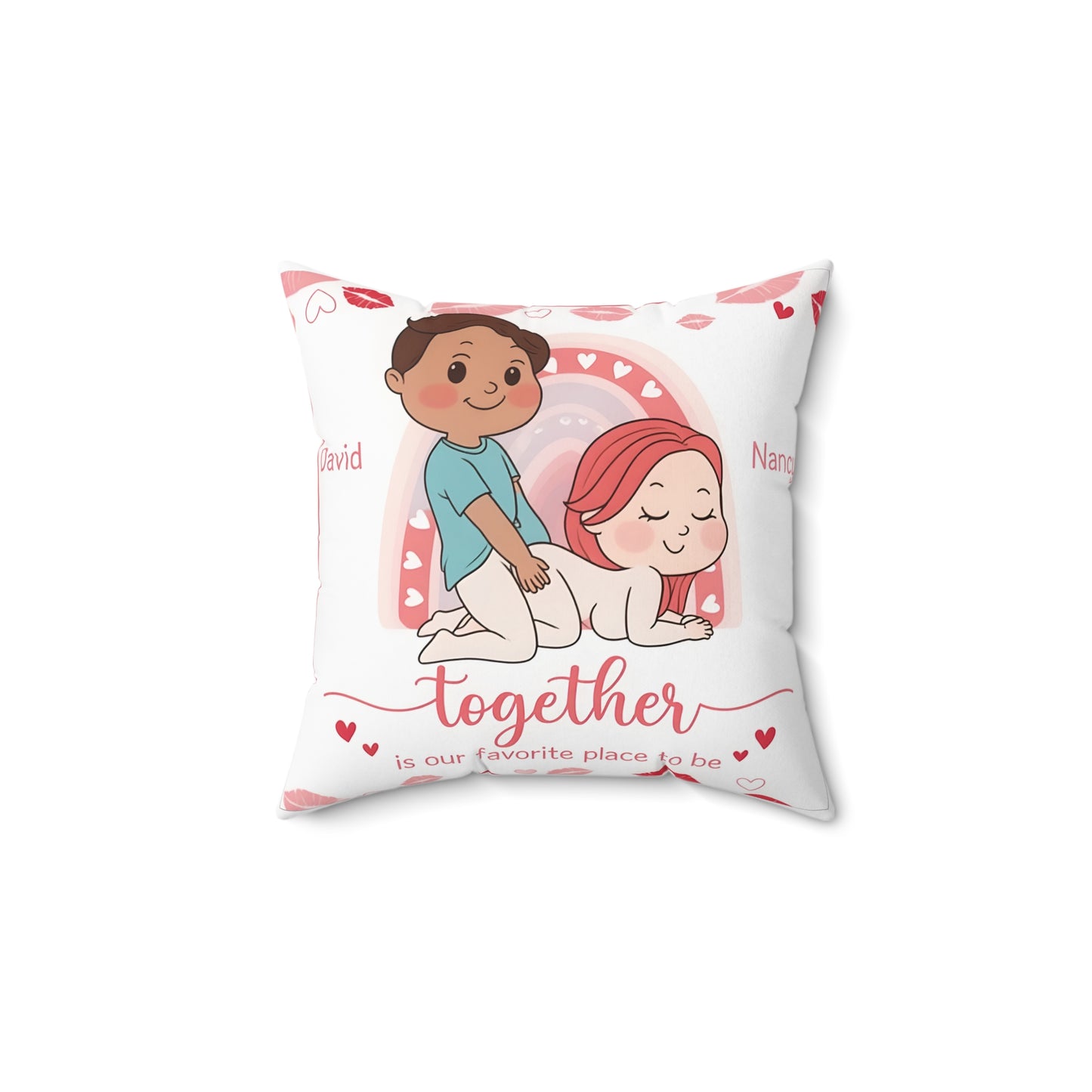 Custom Funny Couple Pillow – 'Steal The Bed Covers' Personalized Gift for Him & Her