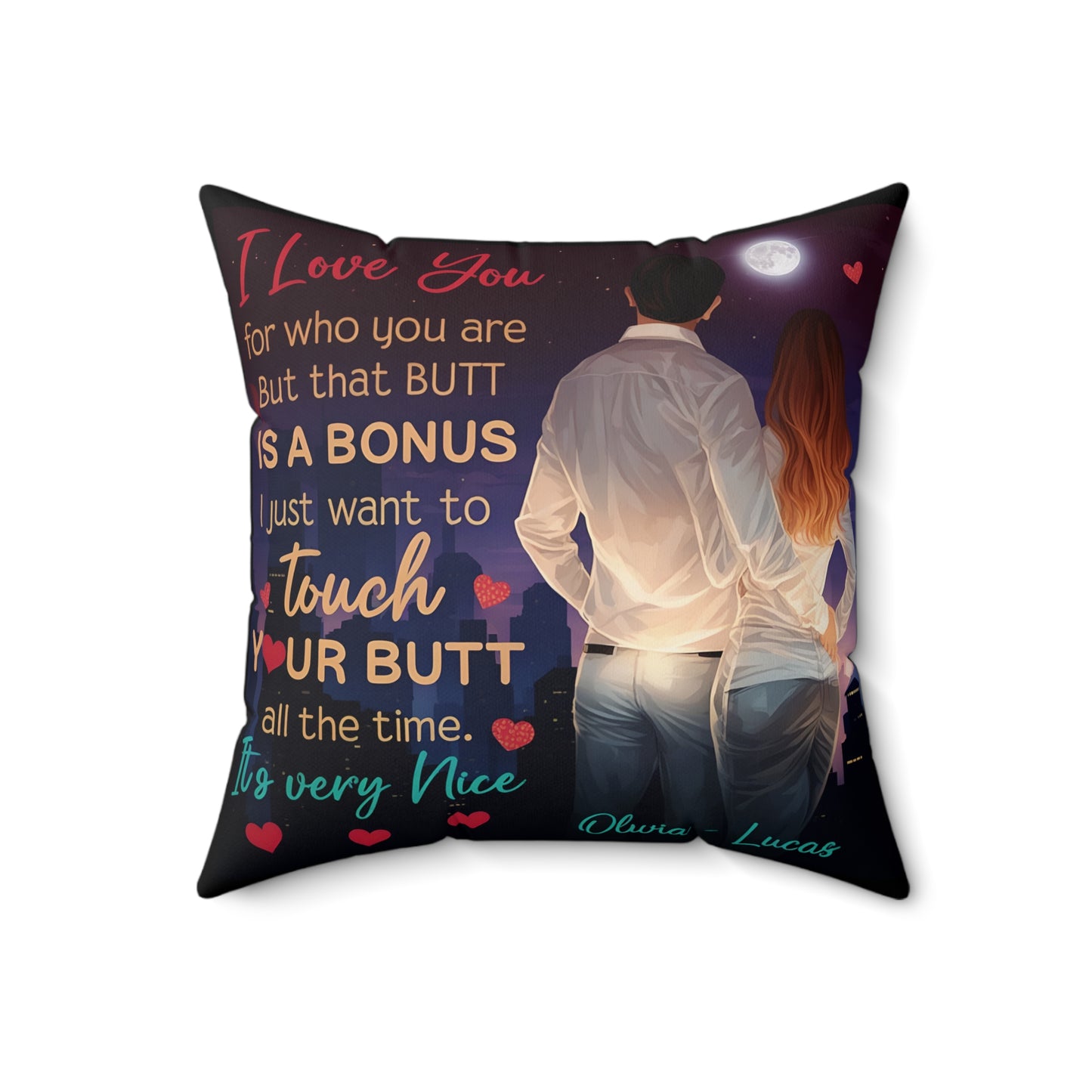 Personalized 'I Choose You' Couple Photo Pillow – Custom Romantic Gift