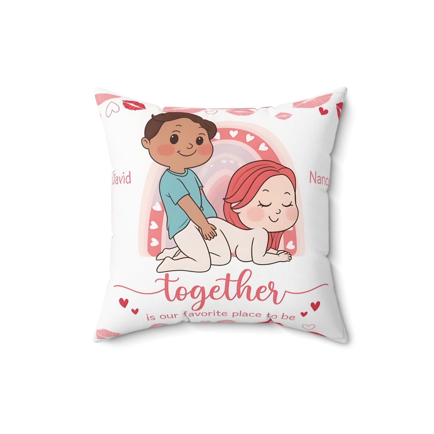 Custom Funny Couple Pillow – 'Steal The Bed Covers' Personalized Gift for Him & Her