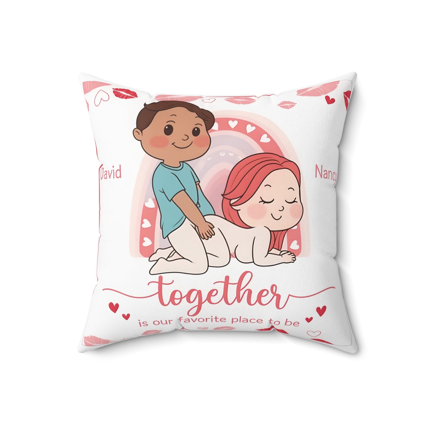 Custom Funny Couple Pillow – 'Steal The Bed Covers' Personalized Gift for Him & Her