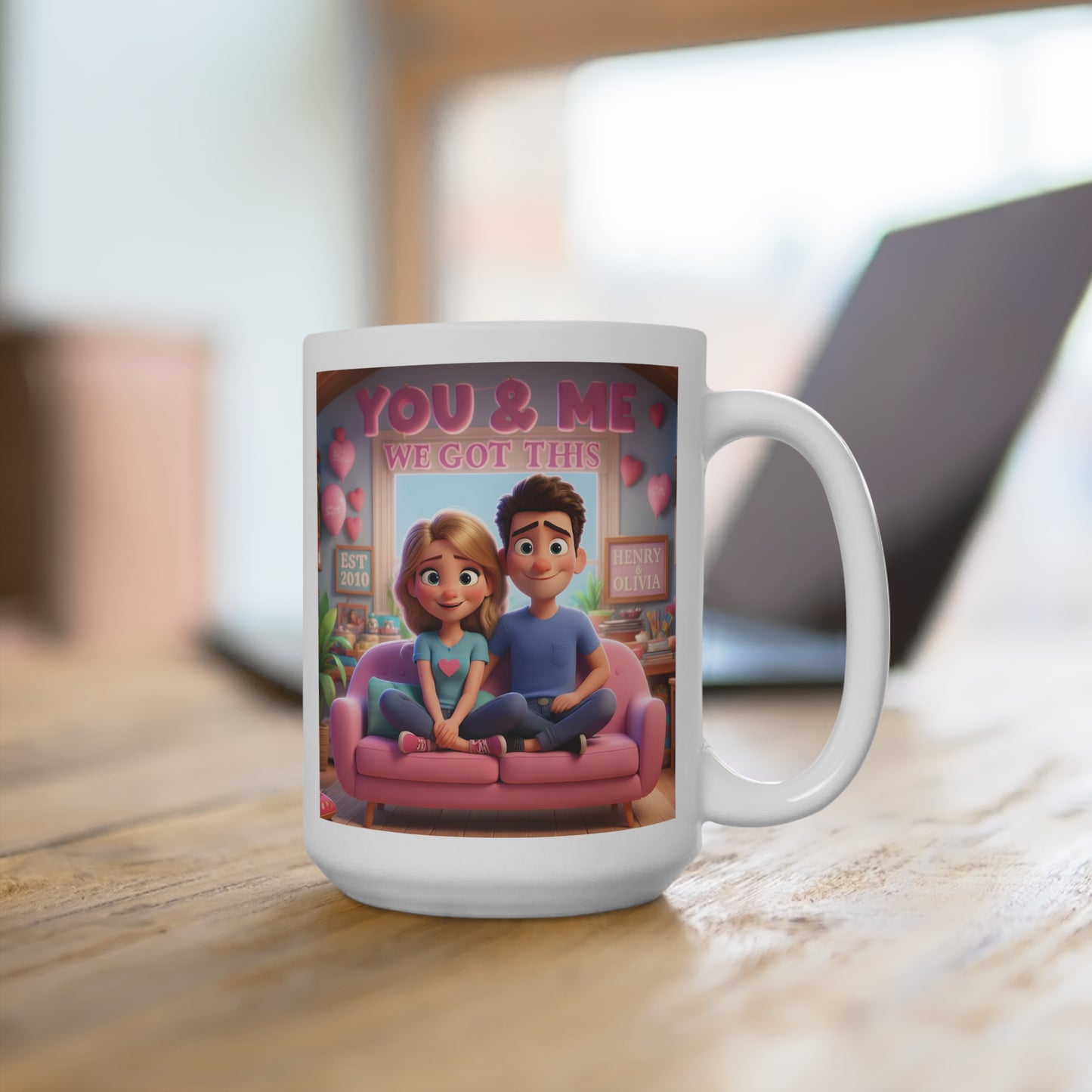 Custom 15oz Mug – Personalized Coffee Cup for Home & Office