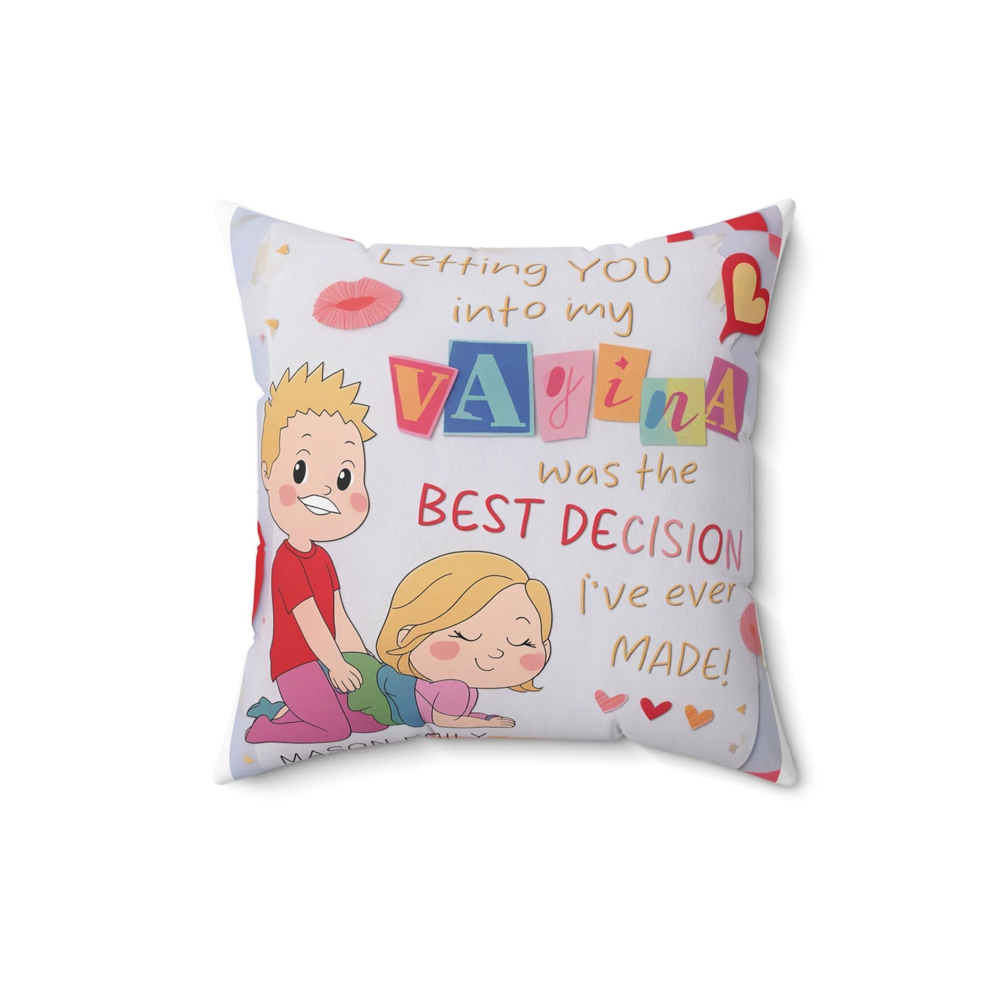 Personalized Funny Couple Pillow – Naughty & Dirty Gift for Him & Her