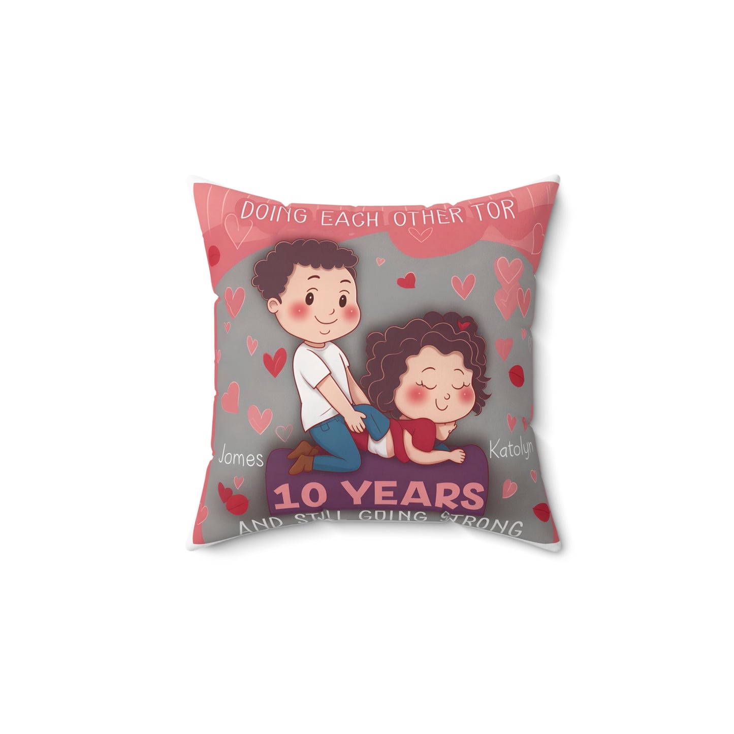 Personalized Naughty Couple Pillow – Funny & Dirty Bedroom Gift for Him & Her