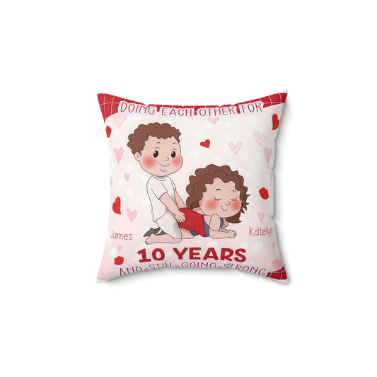 Funny Naughty Couple Pillow – Personalized Dirty Gift for Him & Her