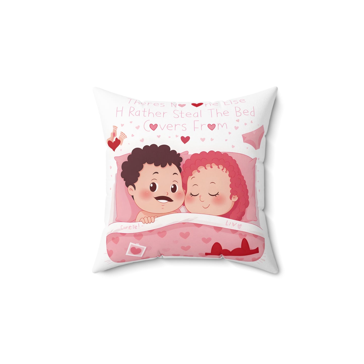 Funny Couple Pillow - Custom Name & Character Design for Couples