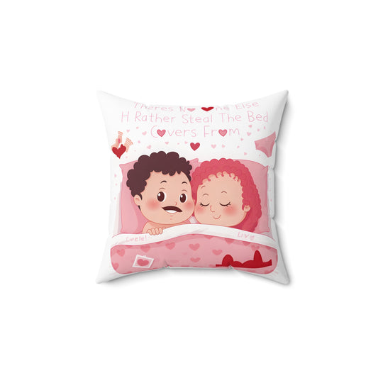 Funny Couple Pillow - Custom Name & Character Design for Couples