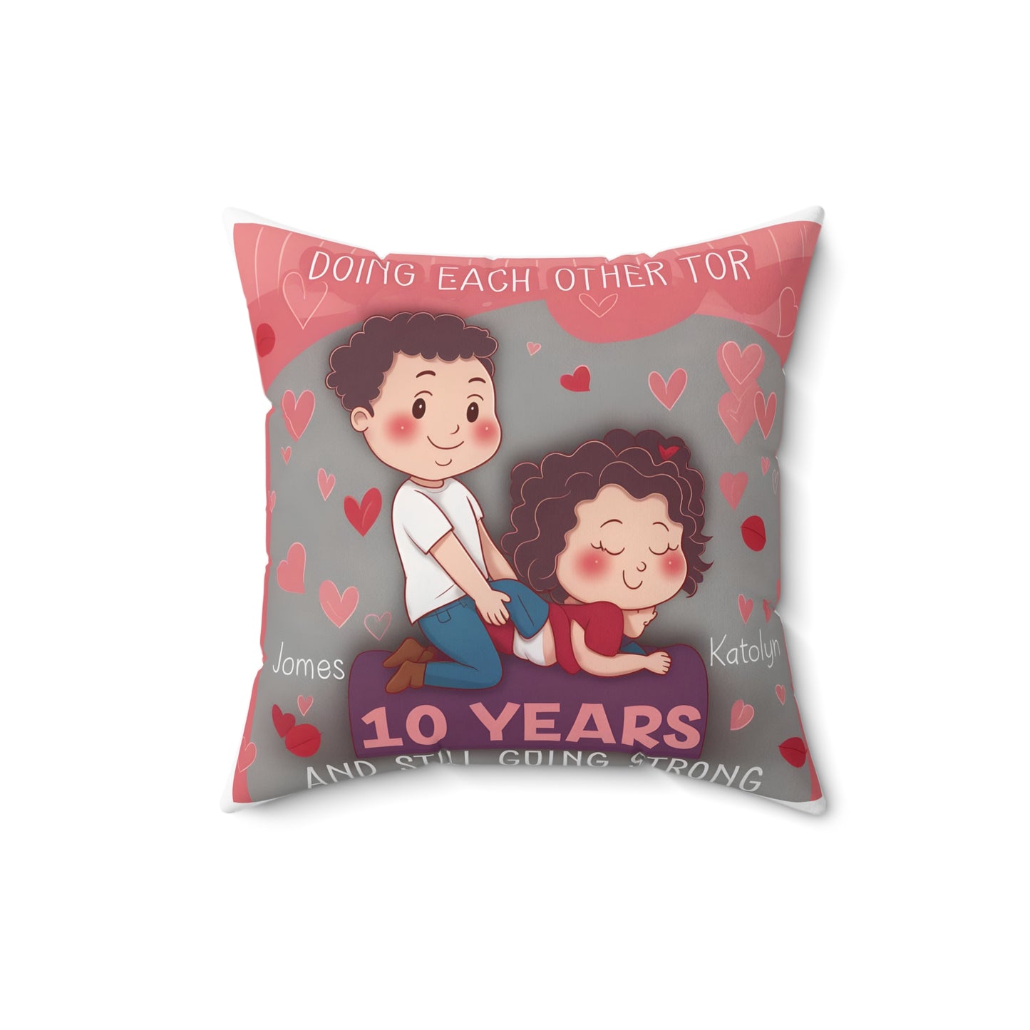 Personalized Naughty Couple Pillow – Funny & Dirty Bedroom Gift for Him & Her