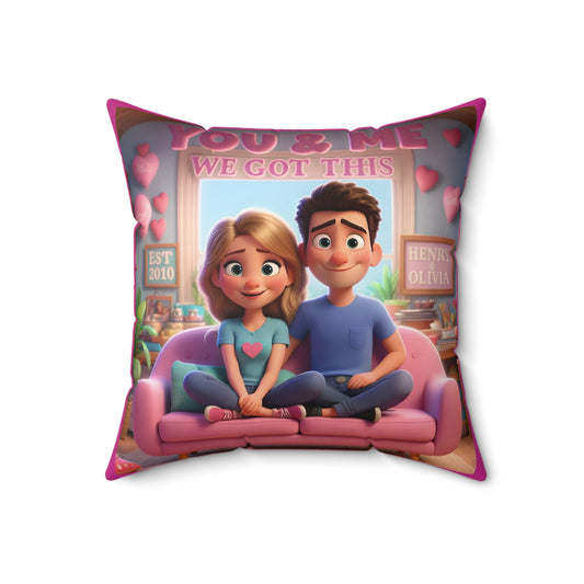 Custom 'I Choose You' Couple Photo Pillow – Personalized Romantic Gift