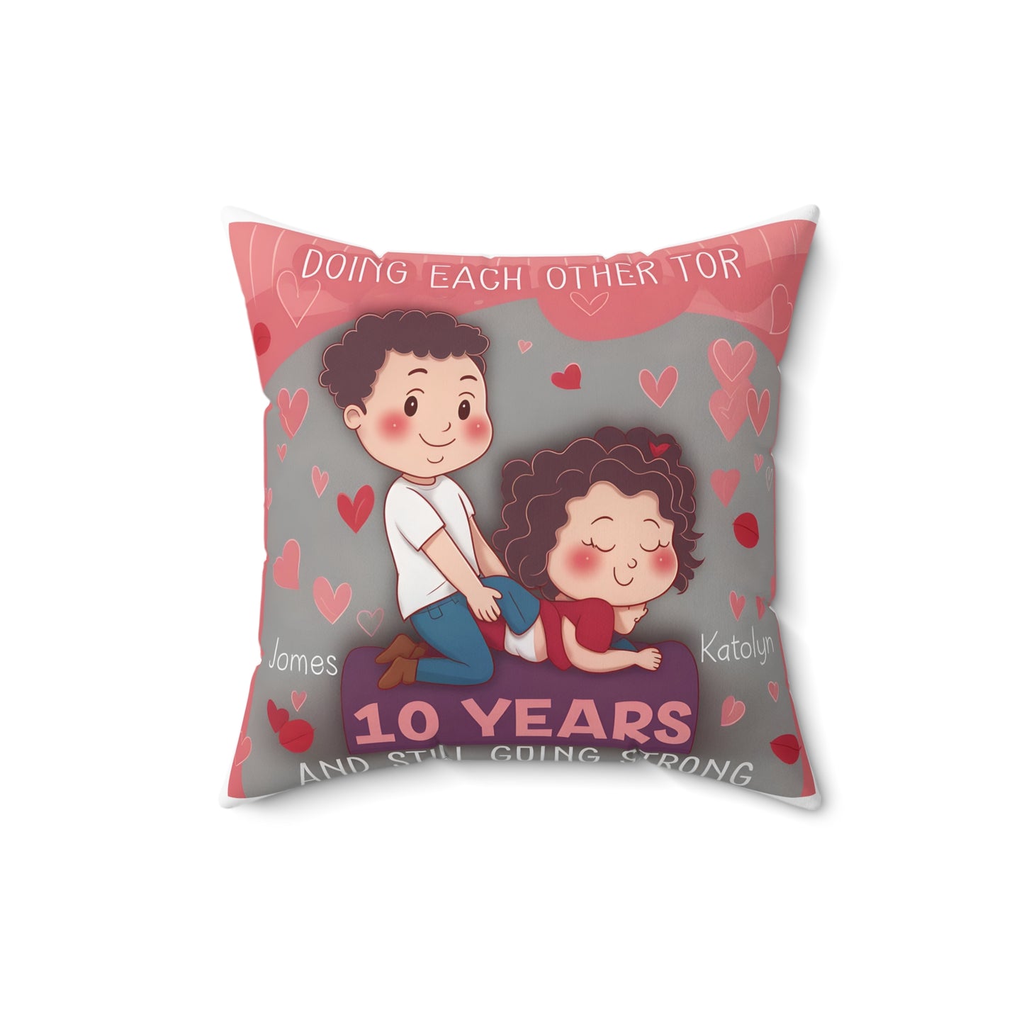 Personalized Naughty Couple Pillow – Funny & Dirty Bedroom Gift for Him & Her