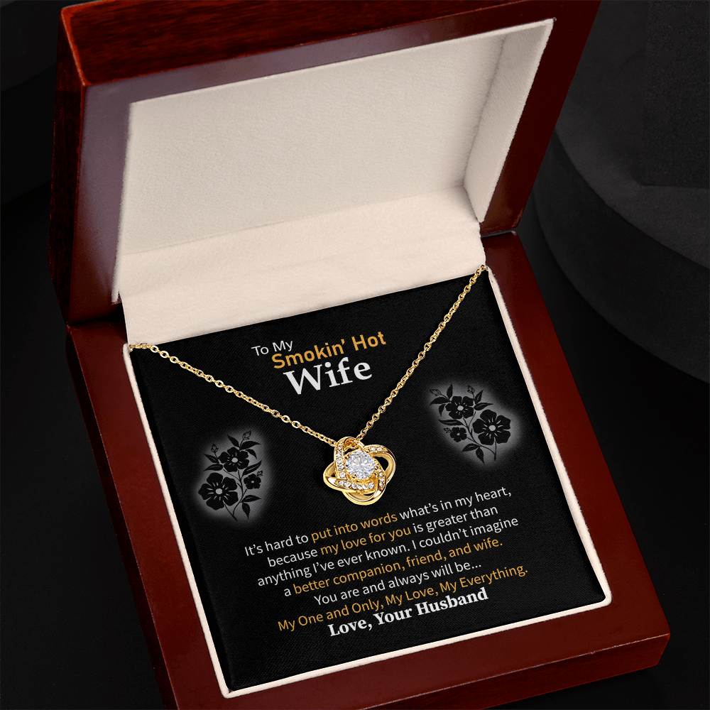 Love Knot Necklace – Yellow & White Gold | Symbol of Eternal Love