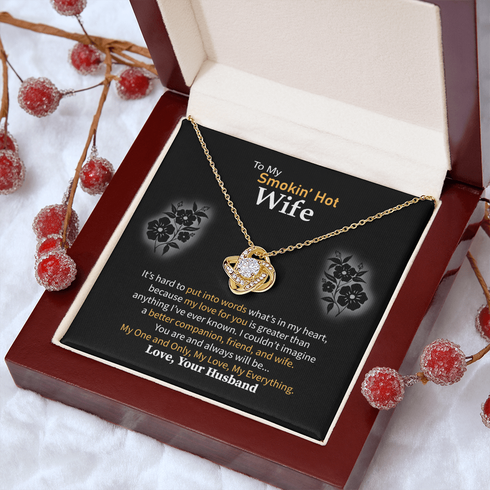 Love Knot Necklace – Yellow & White Gold | Symbol of Eternal Love