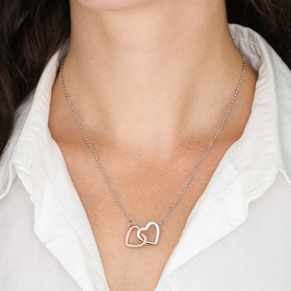 Romantic Interlocking Hearts Necklace – Perfect Gift for Her