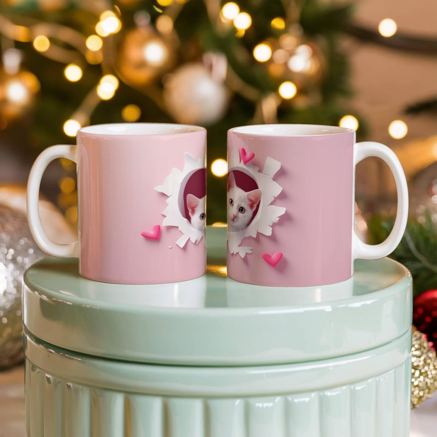 Purr-fect Love: Couple Cat Mug – A Sip of Romance!