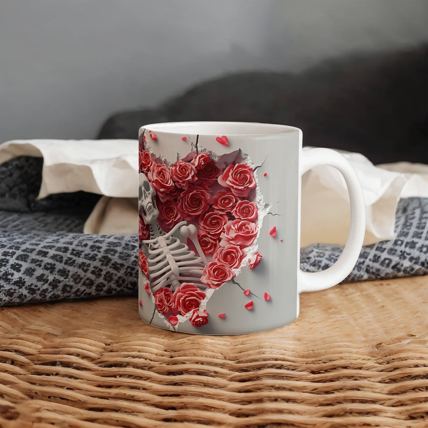 Eternal Love: Skeleton & Roses Mug