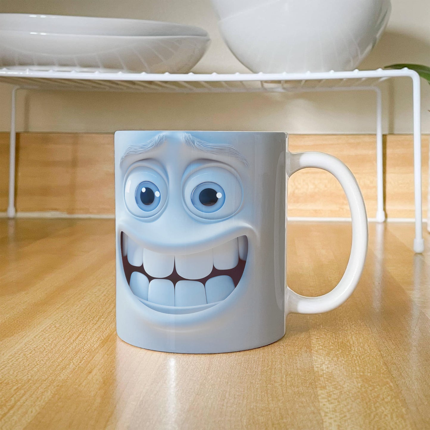 Awkward Grin: The Ultimate Funny Expression Mug