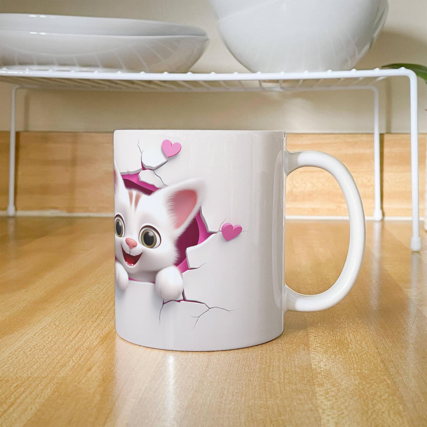 Purr-fect Love: Adorable Couple Cat Mug