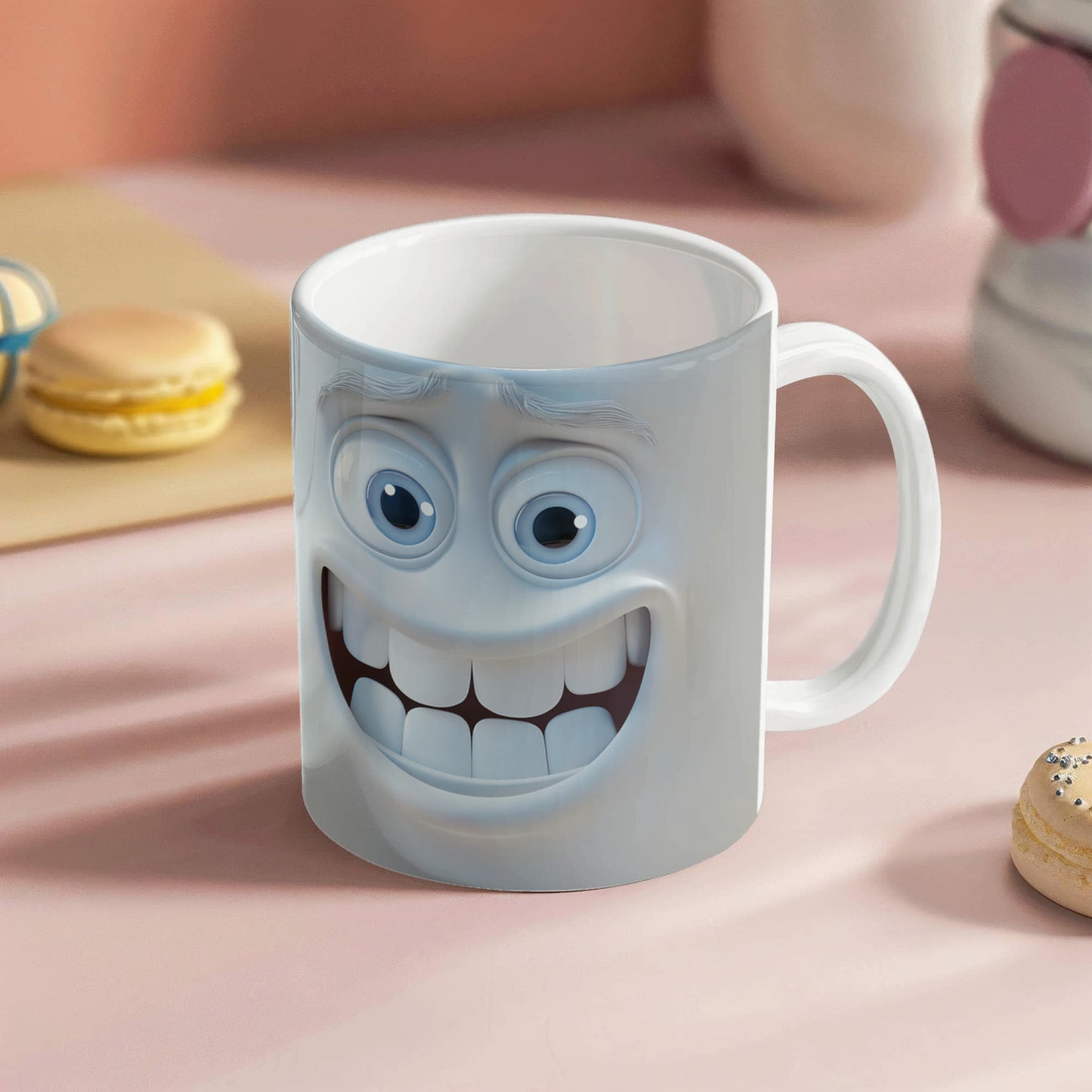 Awkward Grin: The Ultimate Funny Expression Mug