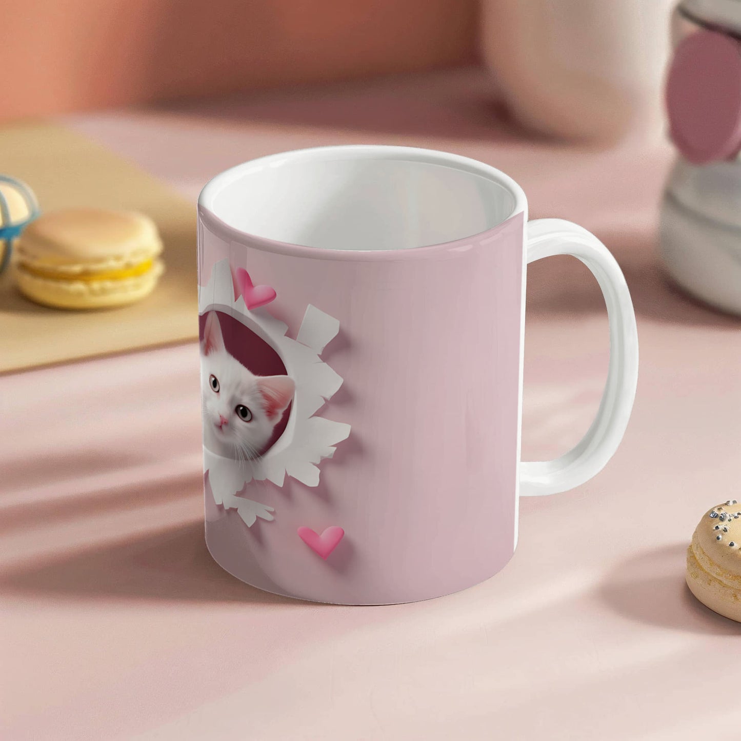 Purr-fect Love: Couple Cat Mug – A Sip of Romance!