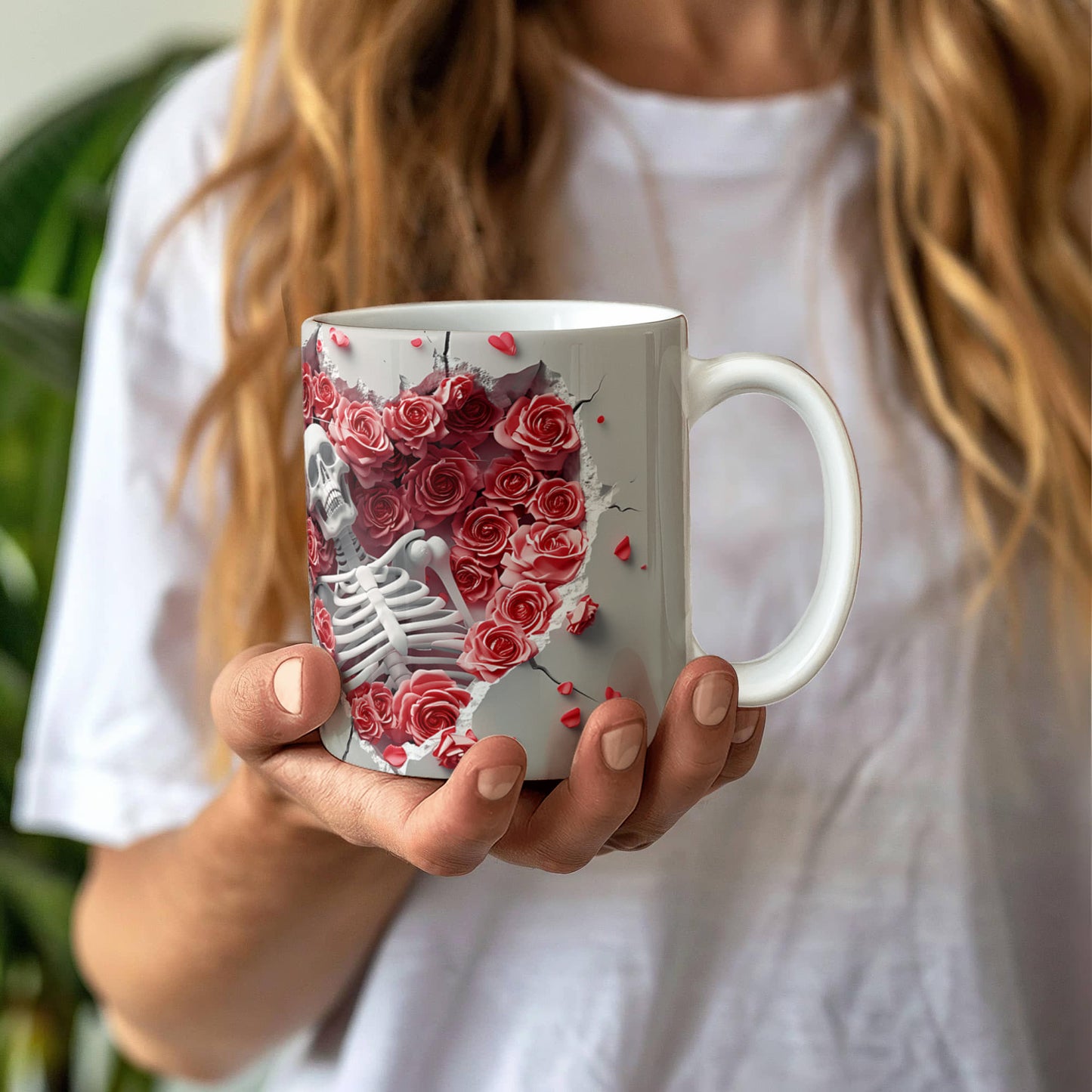 Eternal Love: Skeleton & Roses Mug