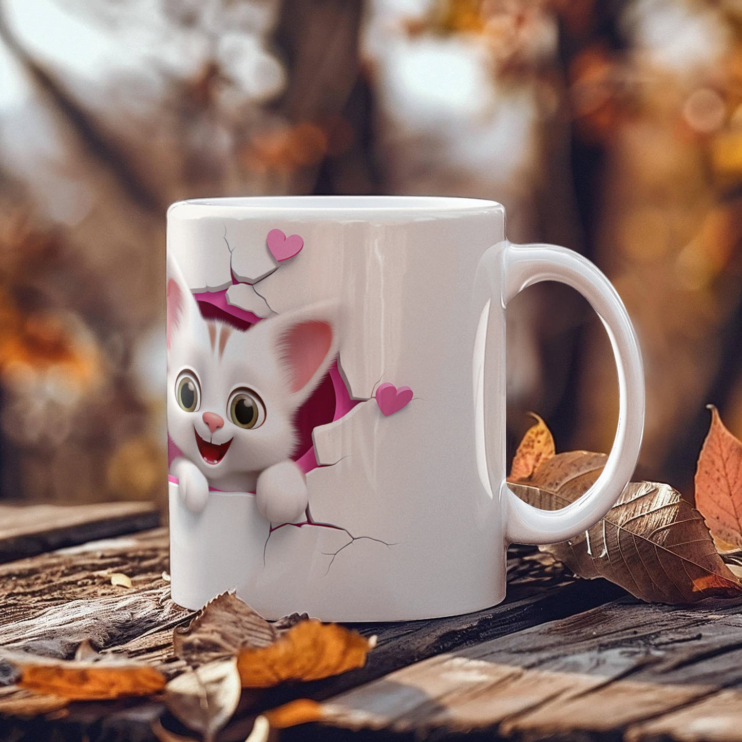 Purr-fect Love: Adorable Couple Cat Mug