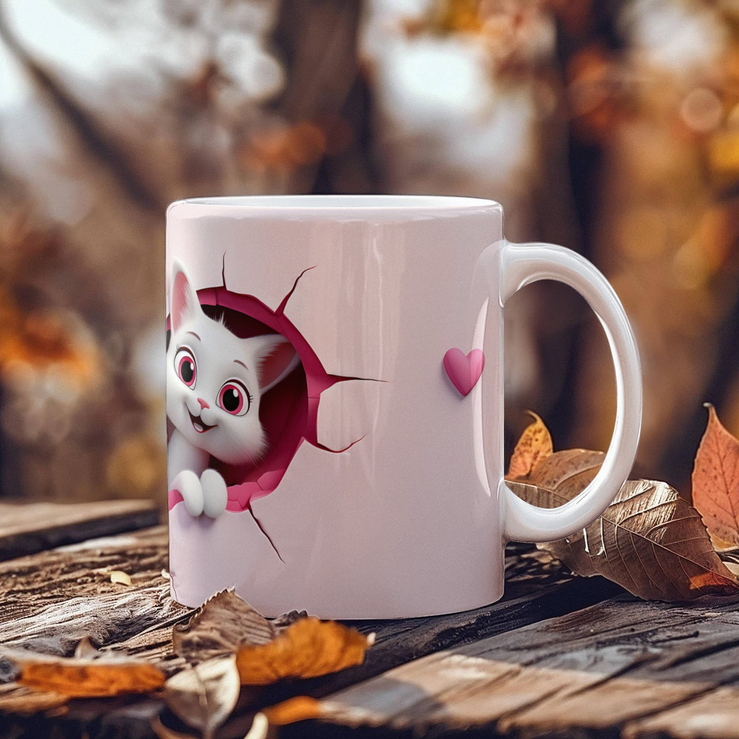 Sweetheart Kittens: Adorable Couple Cat Mug