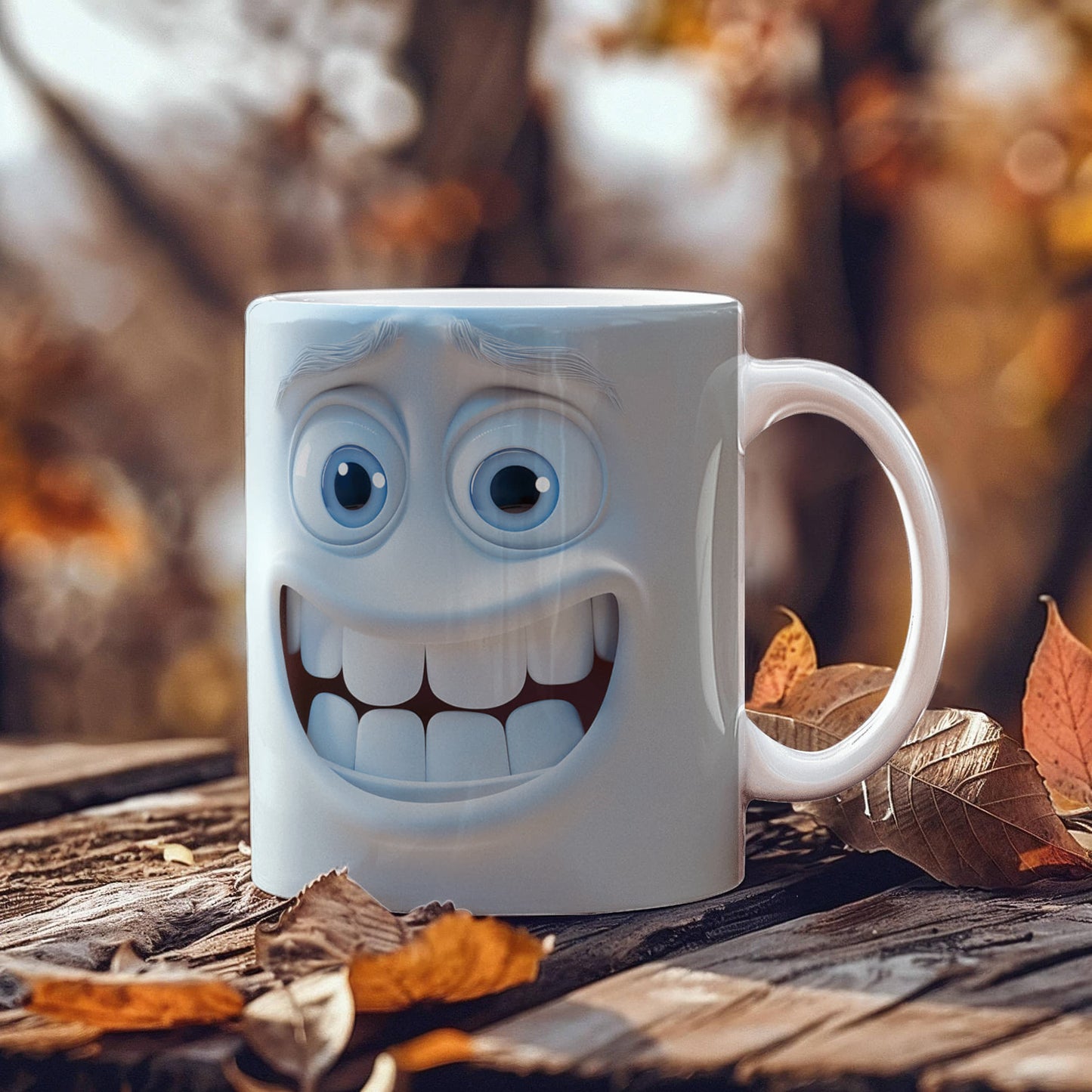 Awkward Grin: The Ultimate Funny Expression Mug