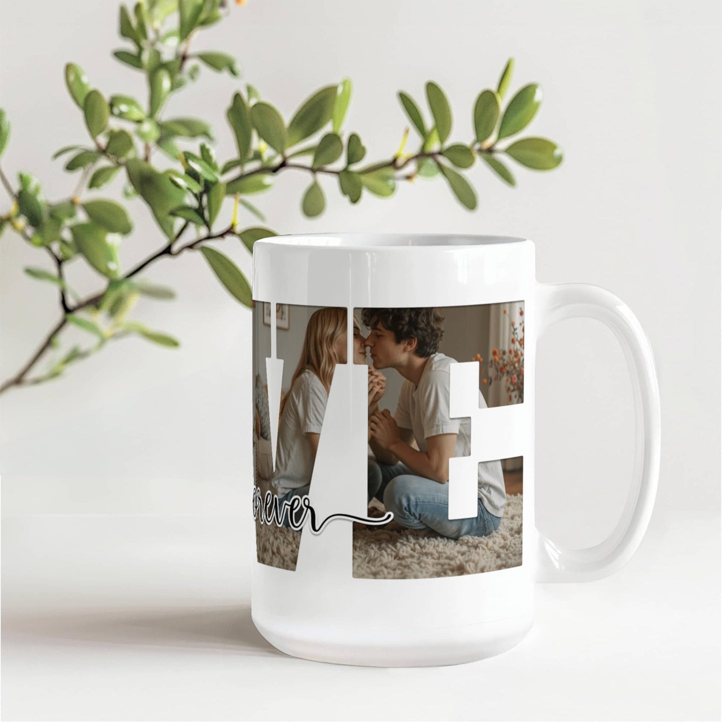 Forever Love – Customizable Photo Mug