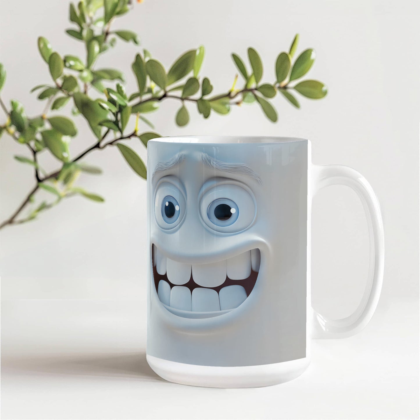 Awkward Grin: The Ultimate Funny Expression Mug