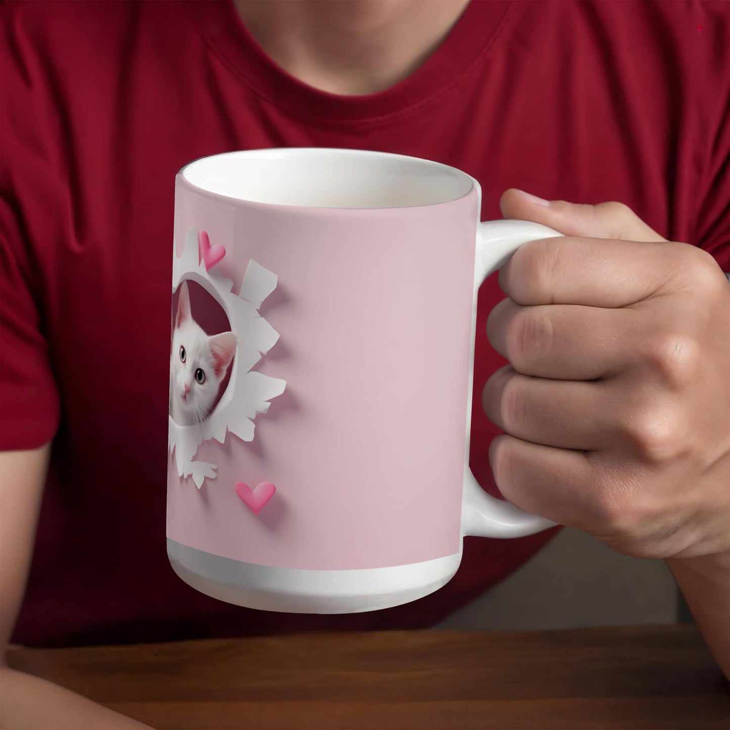 Purr-fect Love: Couple Cat Mug – A Sip of Romance!