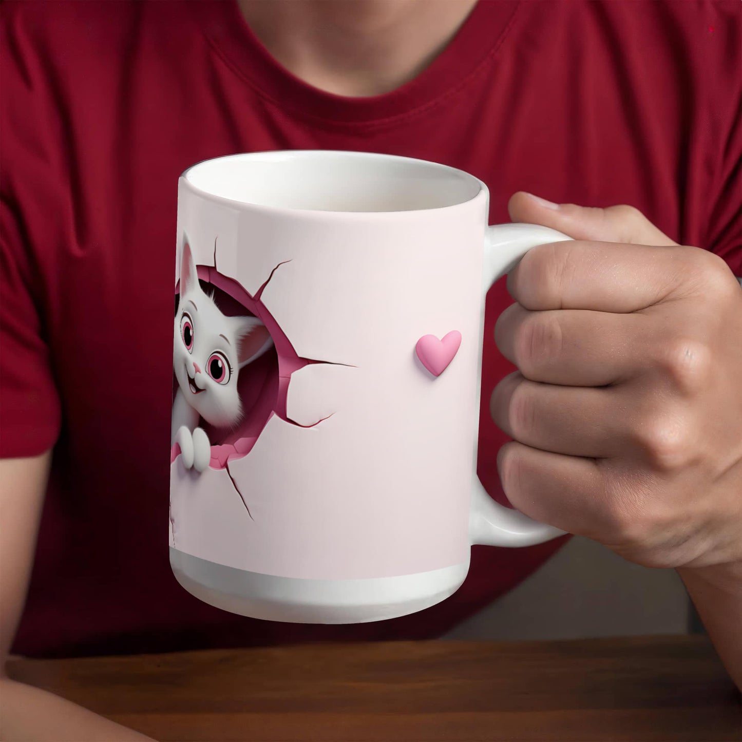 Sweetheart Kittens: Adorable Couple Cat Mug