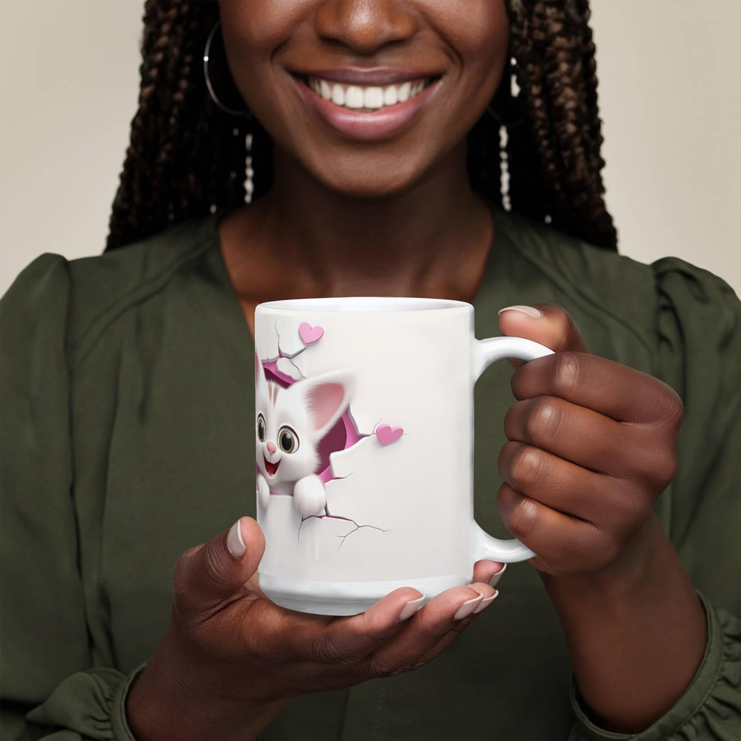 Purr-fect Love: Adorable Couple Cat Mug