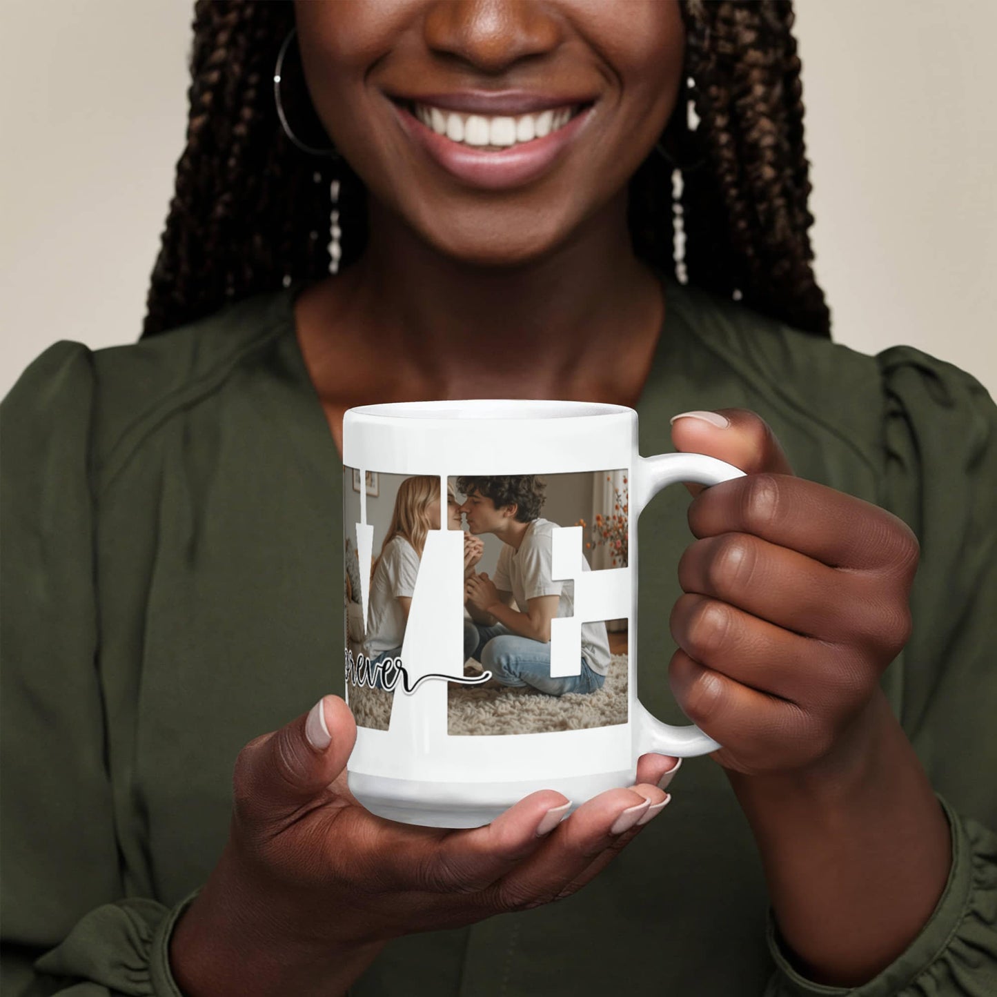 Forever Love – Customizable Photo Mug