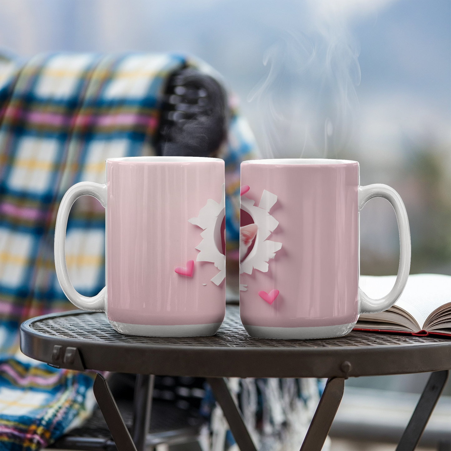 Purr-fect Love: Couple Cat Mug – A Sip of Romance!