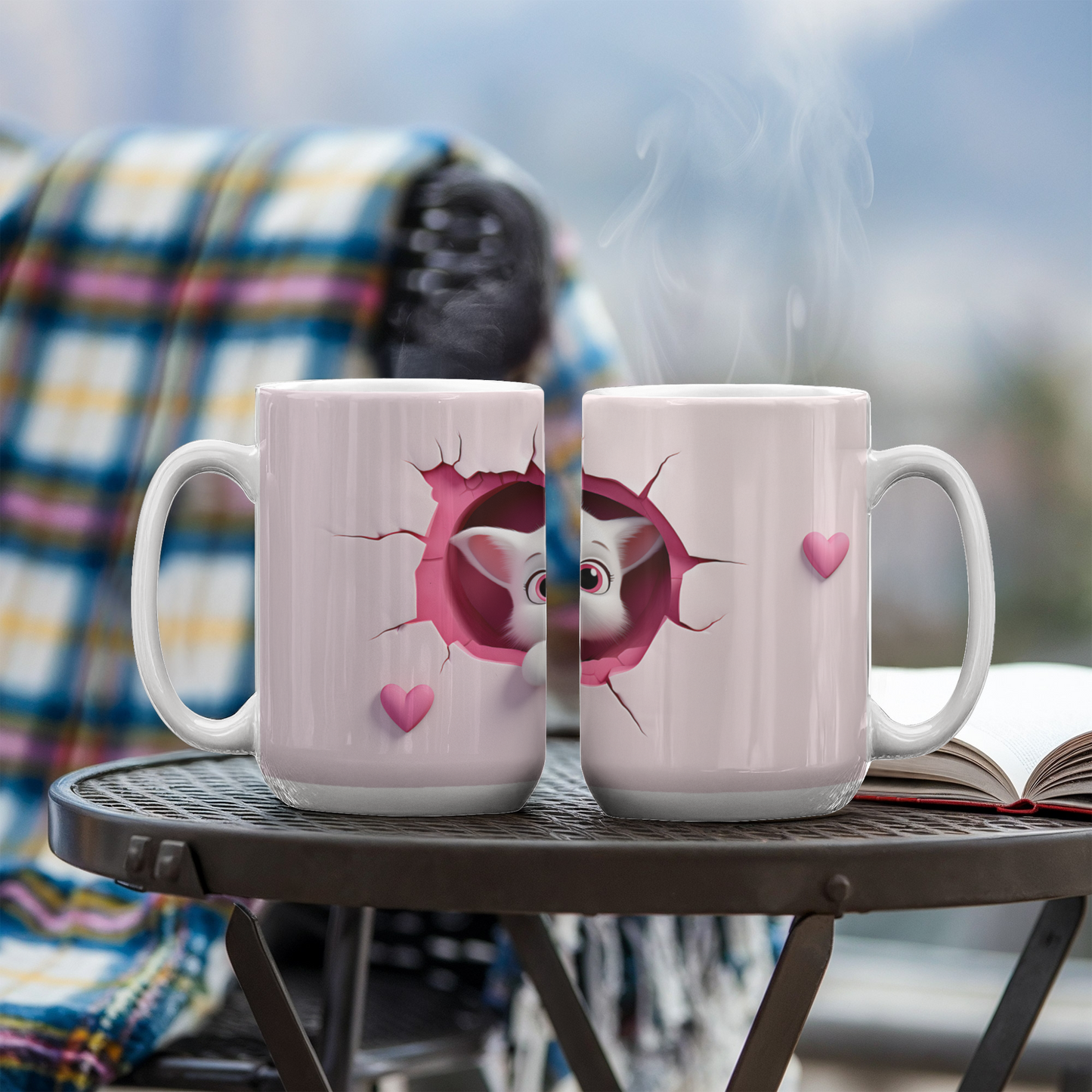 Sweetheart Kittens: Adorable Couple Cat Mug