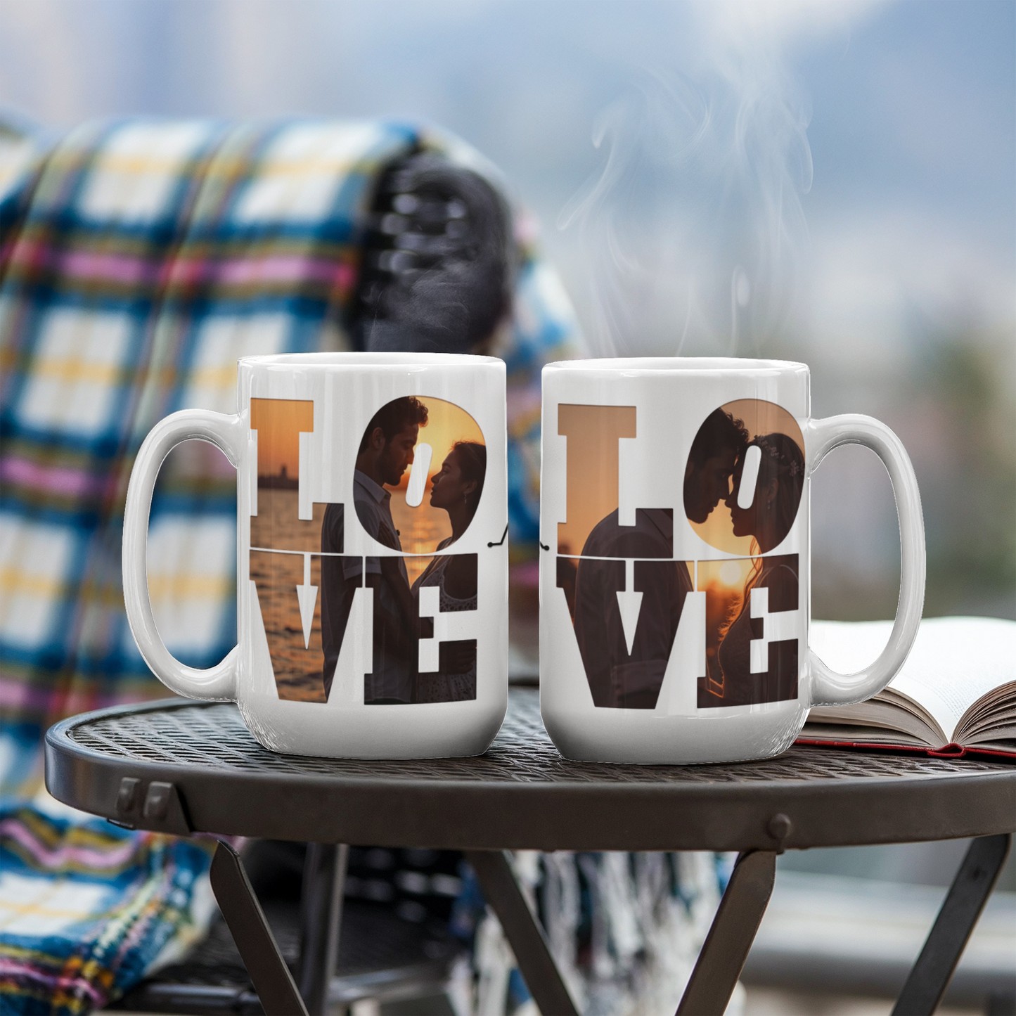 Heartbeat of Love – Customizable Photo Mug