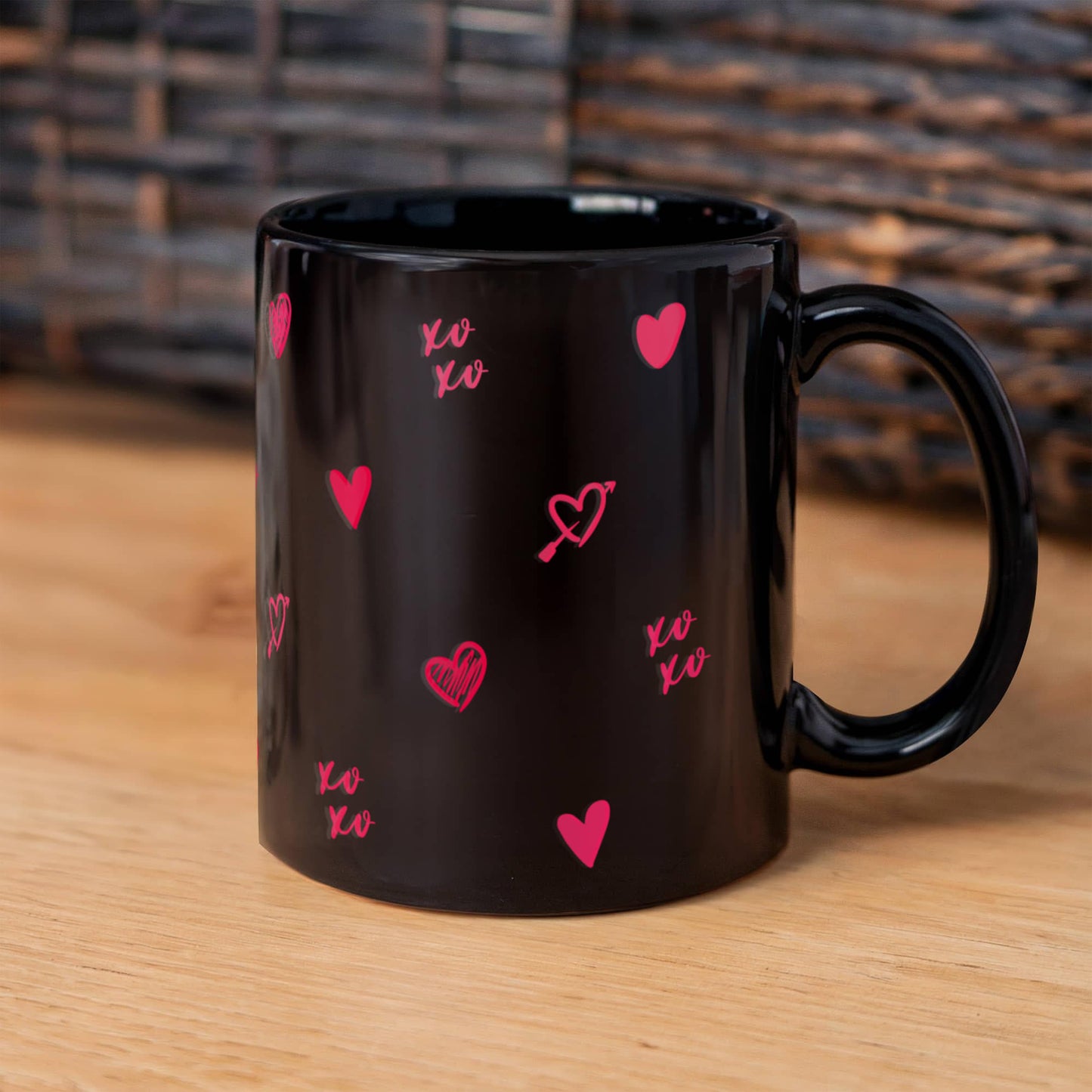 All You Need is Love (and Coffee) - Black Edition Mug